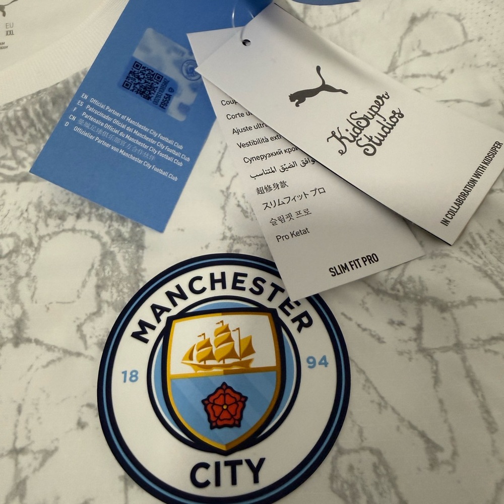 PUMA KidSuper Manchester City FC 2025 Men's Authentic Home Club Jersey size xxl - Picture 3 of 10